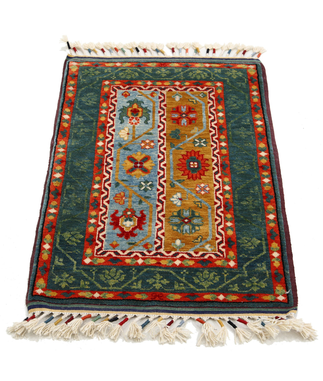 Shaal 2'1'' X 3'2'' Hand-Knotted Wool Rug 2'1'' x 3'2'' (63 X 95) / Multi / Multi