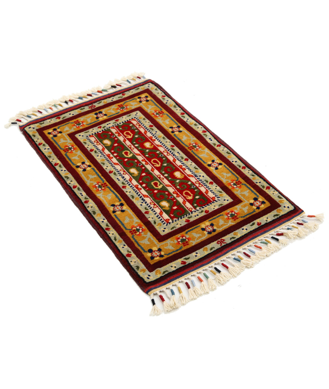 Shaal 2'1'' X 3'2'' Hand-Knotted Wool Rug 2'1'' x 3'2'' (63 X 95) / Multi / Multi