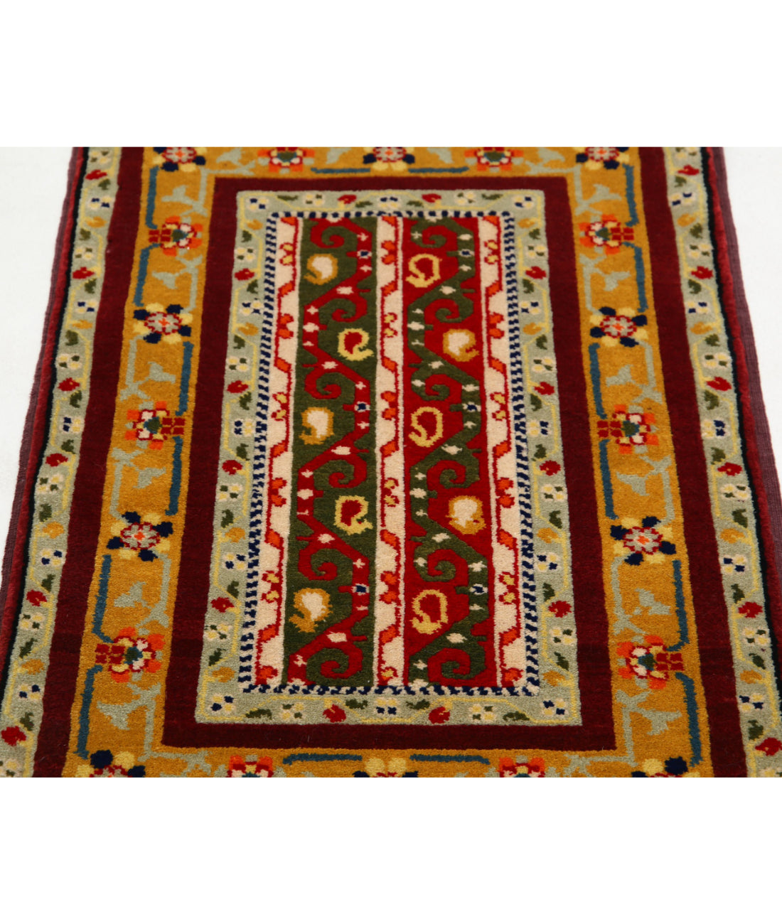 Shaal 2'1'' X 3'2'' Hand-Knotted Wool Rug 2'1'' x 3'2'' (63 X 95) / Multi / Multi