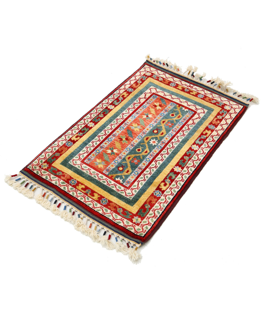 Shaal 2'1'' X 3'2'' Hand-Knotted Wool Rug 2'1'' x 3'2'' (63 X 95) / Multi / Multi