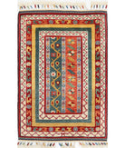 Shaal 2'1'' X 3'2'' Hand-Knotted Wool Rug 2'1'' x 3'2'' (63 X 95) / Multi / Multi