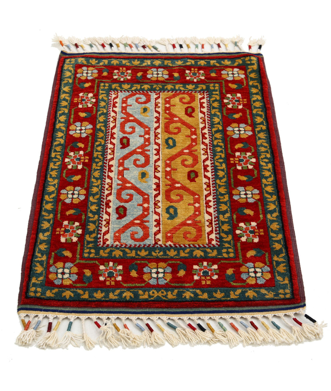 Shaal 2'1'' X 3'1'' Hand-Knotted Wool Rug 2'1'' x 3'1'' (63 X 93) / Multi / Multi