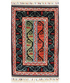 Shaal 2'1'' X 3'1'' Hand-Knotted Wool Rug 2'1'' x 3'1'' (63 X 93) / Multi / Multi