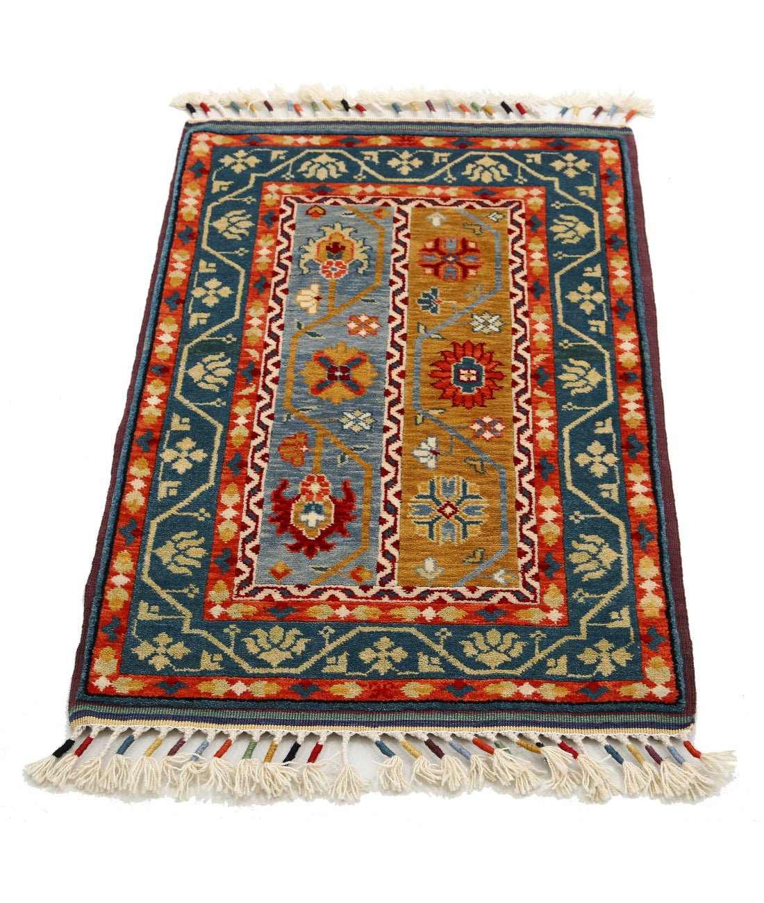 Shaal 2'0'' X 3'2'' Hand-Knotted Wool Rug 2'0'' x 3'2'' (60 X 95) / Multi / Multi