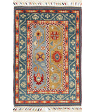 Shaal 2'0'' X 3'2'' Hand-Knotted Wool Rug 2'0'' x 3'2'' (60 X 95) / Multi / Multi