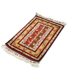 Shaal 2'1'' X 3'2'' Hand-Knotted Wool Rug 2'1'' x 3'2'' (63 X 95) / Multi / Multi