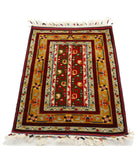 Shaal 2'1'' X 3'2'' Hand-Knotted Wool Rug 2'1'' x 3'2'' (63 X 95) / Multi / Multi