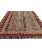 Shaal 8'11'' X 11'10'' Hand-Knotted Wool Rug 8'11'' x 11'10'' (268 X 355) / Red / Multi