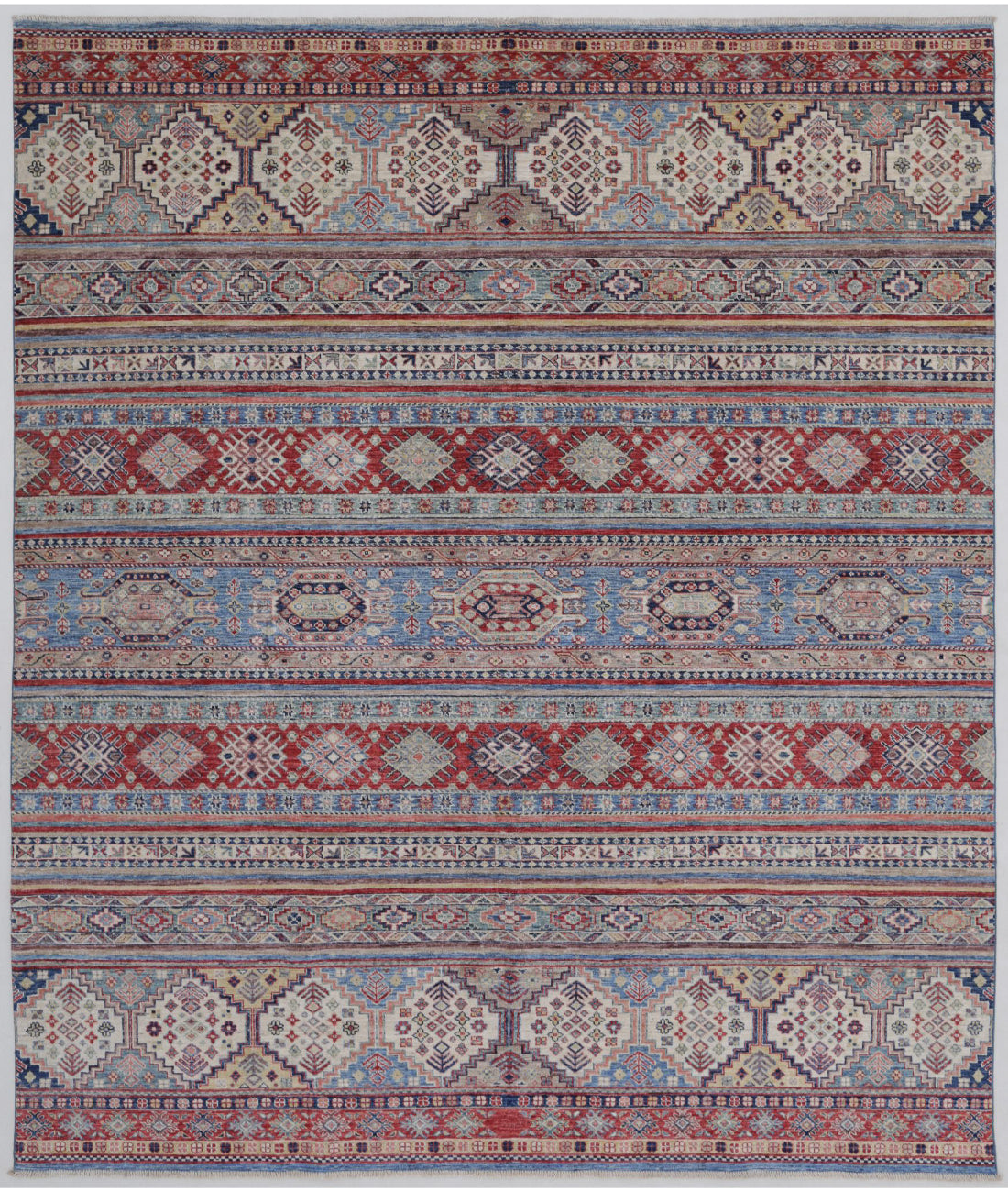 Shaal 7'10'' X 9'2'' Hand-Knotted Wool Rug 7'10'' x 9'2'' (235 X 275) / Multi / Multi