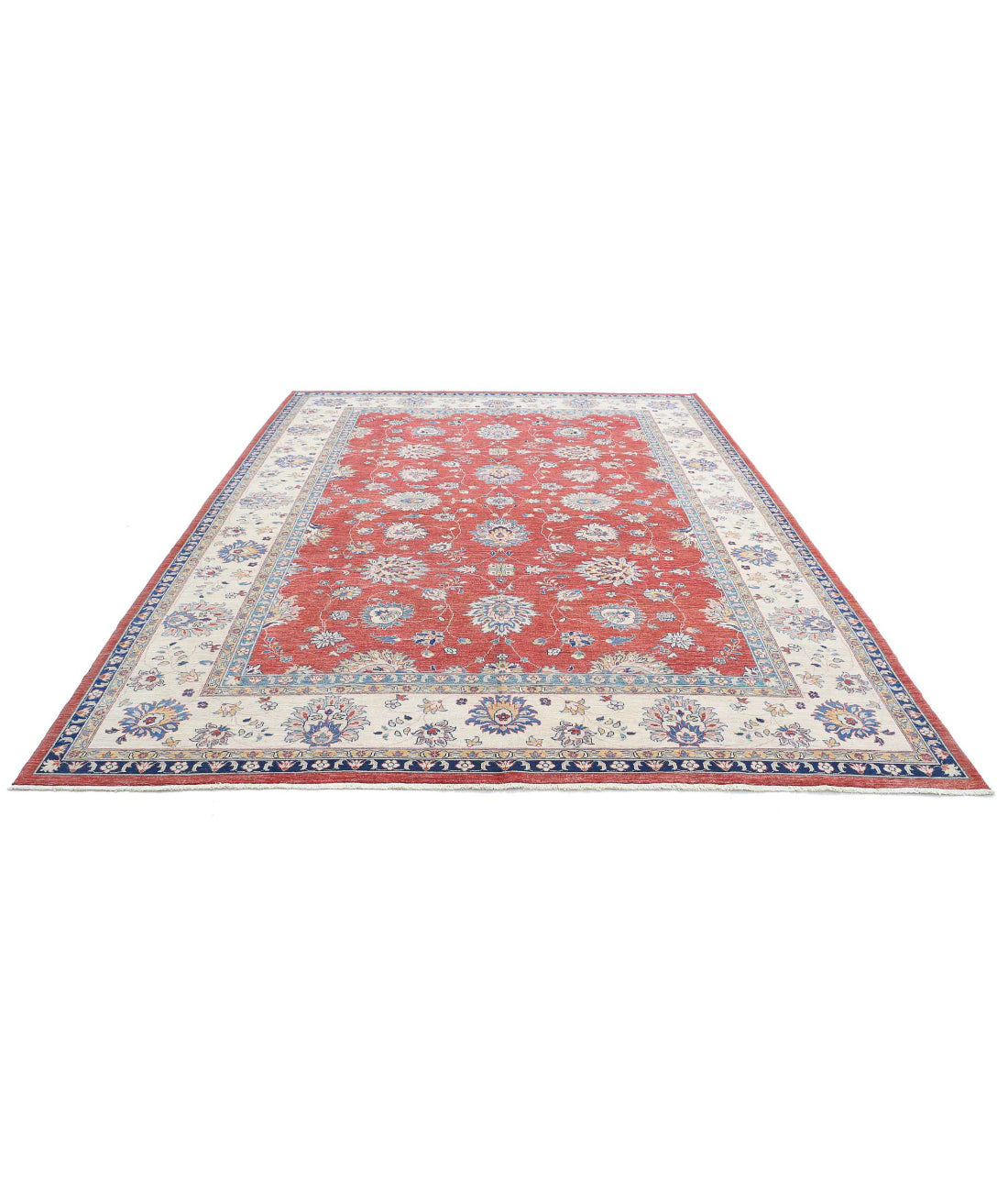 Sultanabad 9'2'' X 11'10'' Hand-Knotted Wool Rug 9'2'' x 11'10'' (275 X 355) / Red / Ivory