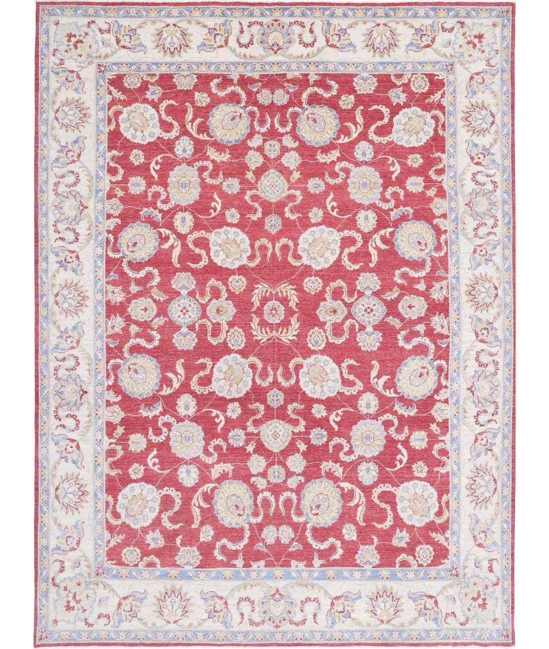 Sultanabad 8'10'' X 12'0'' Hand-Knotted Wool Rug 8'10'' x 12'0'' (265 X 360) / Red / Ivory