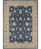 Sultanabad 5'6'' X 7'7'' Hand-Knotted Wool Rug 5'6'' x 7'7'' (165 X 228) / Ivory / Blue