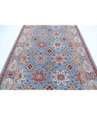Suzani 6'7'' X 9'8'' Hand-Knotted Wool Rug 6'7'' x 9'8'' (198 X 290) / Blue / Red