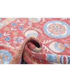 Suzani 6'7'' X 9'10'' Hand-Knotted Wool Rug 6'7'' x 9'10'' (198 X 295) / Red / Rust