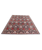 Suzani 6'6'' X 9'9'' Hand-Knotted Wool Rug 6'6'' x 9'9'' (195 X 293) / Brown / Ivory