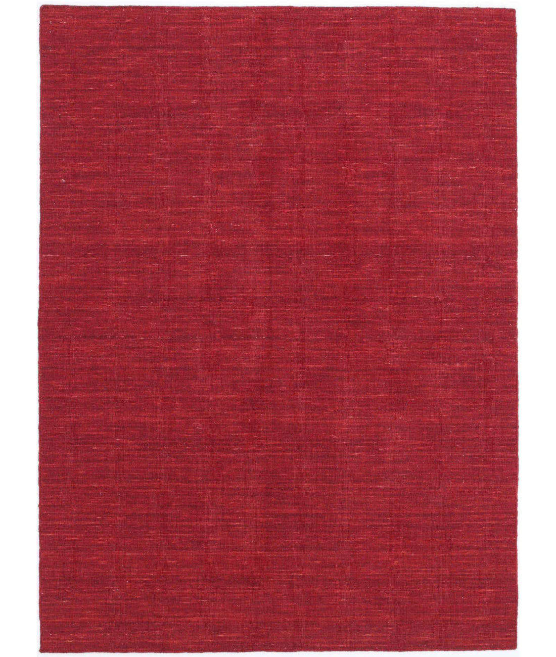 Vista 4'6'' X 6'3'' Hand-Knotted Wool Rug 4'6'' x 6'3'' (135 X 188) / Red / N/A