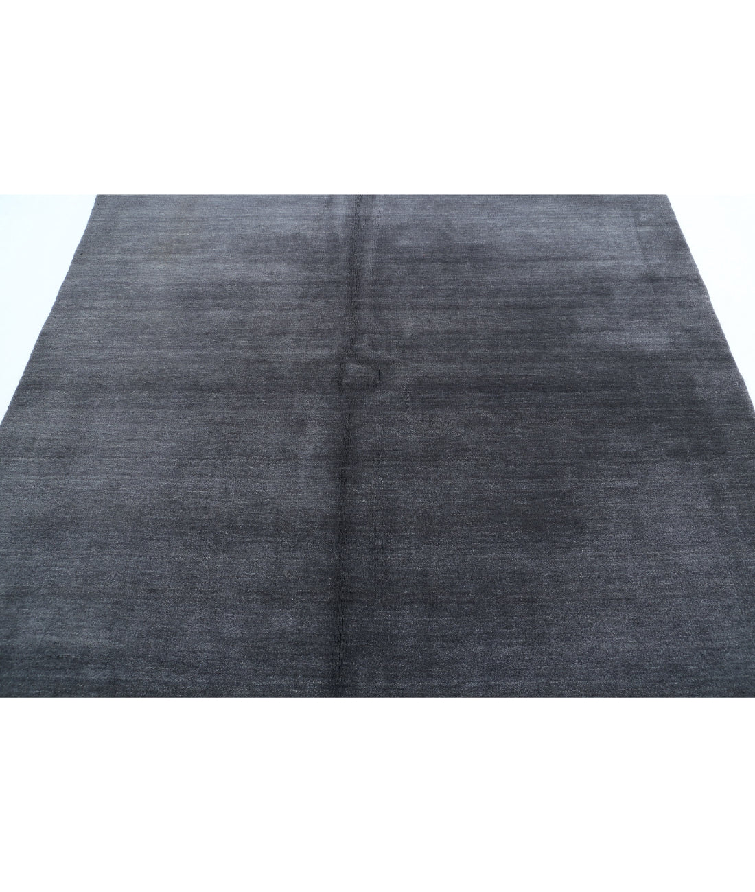 Texture 6'6'' X 6'6'' Hand-Knotted Wool Rug 6'6'' x 6'6'' (195 X 195) / Charcoal / Charcoal