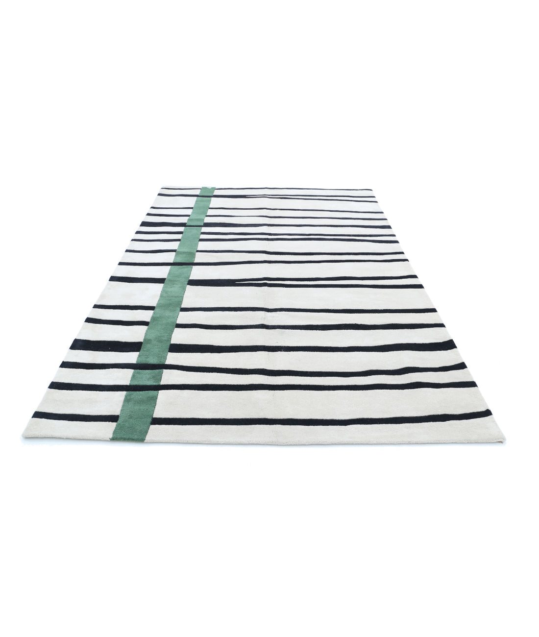 Vista 6'3'' X 9'7'' Hand-Tuffted Wool Rug 6'3'' x 9'7'' (295 X 395) / Ivory / Black