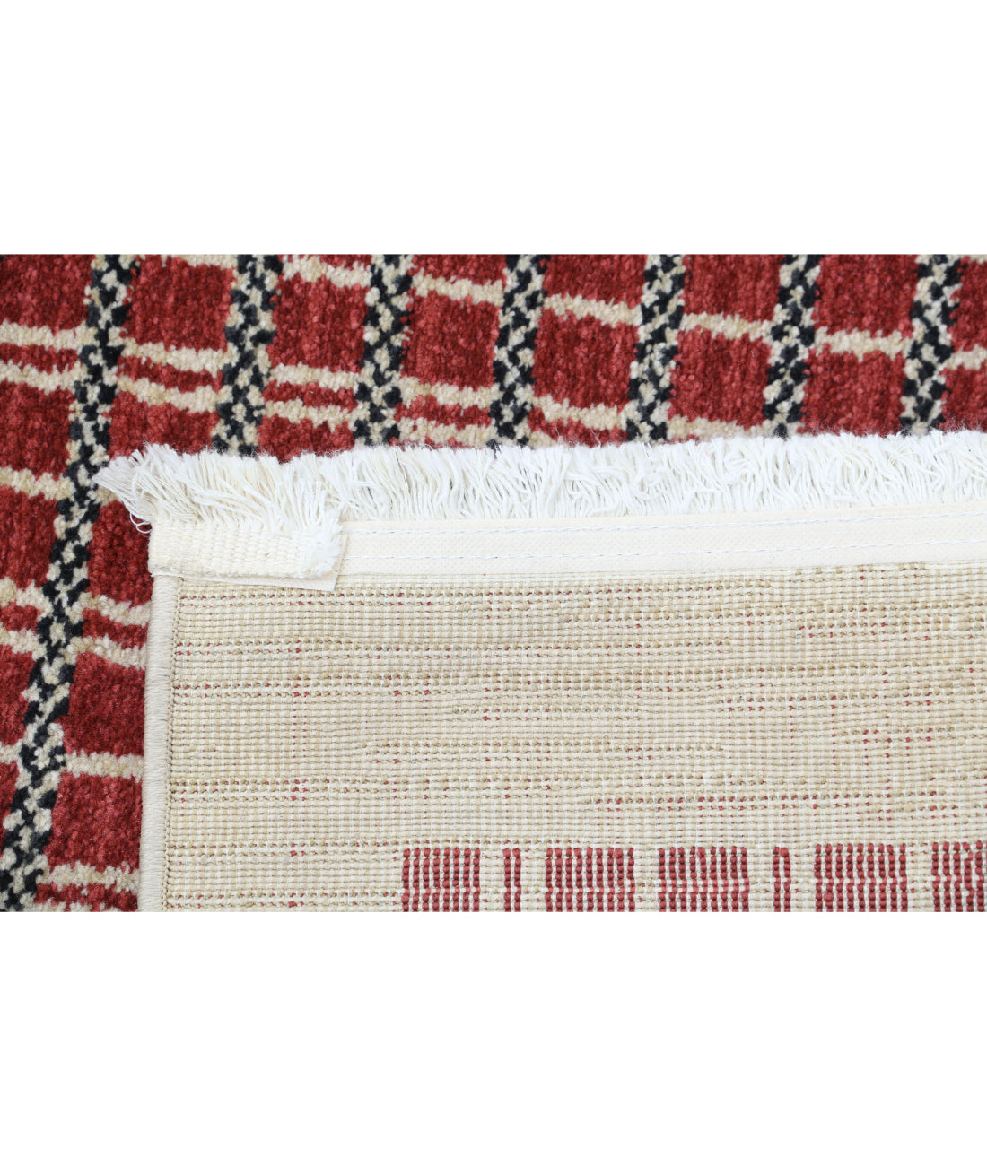 Vista 2'6'' X 16'5'' Power-Loomed Wool Rug 2'6'' x 16'5'' (75 X 493) / Red / Ivory