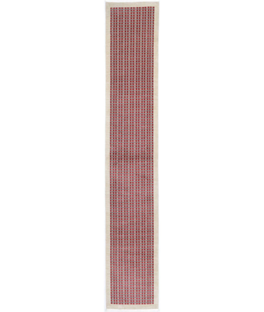 Vista 2'6'' X 16'5'' Power-Loomed Wool Rug 2'6'' x 16'5'' (75 X 493) / Red / Ivory