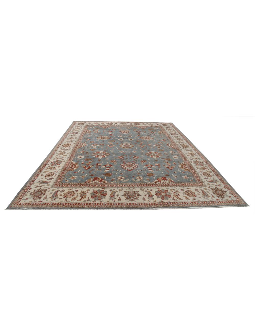 Ziegler 8' 11" X 11' 8" Hand-Knotted Wool Rug 8' 11" X 11' 8" (272 X 356) / Blue / Ivory