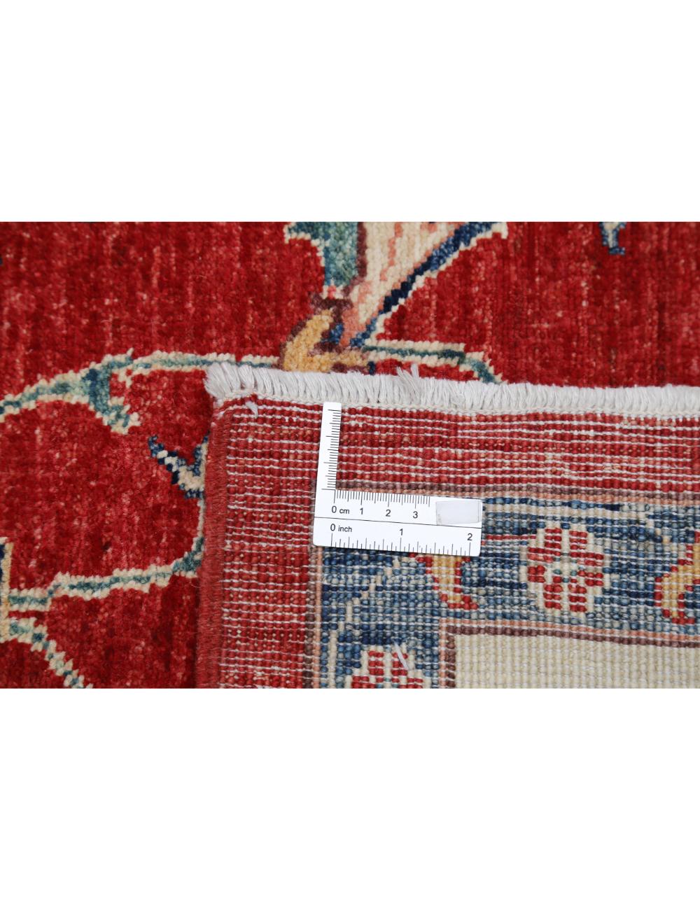Ziegler 6' 1" X 8' 11" Hand-Knotted Wool Rug 6' 1" X 8' 11" (185 X 272) / Red / Ivory