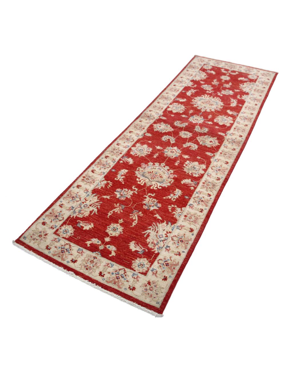 Ziegler 2' 7" X 7' 10" Hand-Knotted Wool Rug 2' 7" X 7' 10" (79 X 239) / Red / Ivory