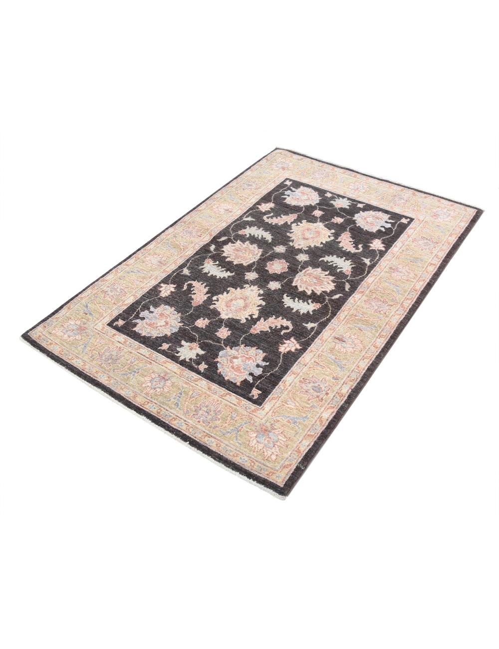 Ziegler 3' 4" X 4' 11" Hand-Knotted Wool Rug 3' 4" X 4' 11" (102 X 150) / Brown / Green