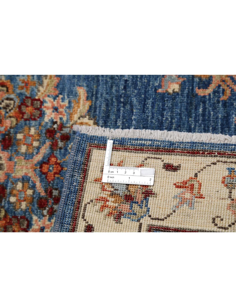 Ziegler 3' 0" X 4' 0" Hand-Knotted Wool Rug 3' 0" X 4' 0" (91 X 122) / Blue / Ivory