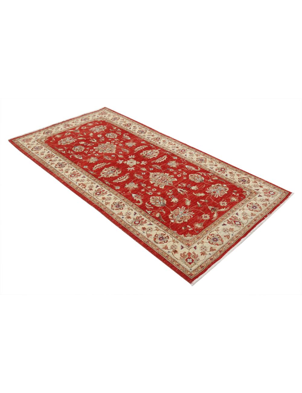 Ziegler 3' 5" X 6' 6" Hand-Knotted Wool Rug 3' 5" X 6' 6" (104 X 198) / Red / Ivory