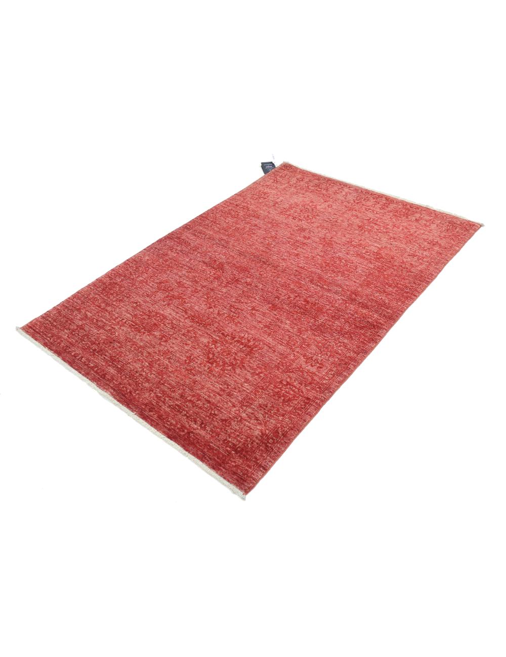Ziegler 3' 10" X 5' 10" Hand-Knotted Wool Rug 3' 10" X 5' 10" (117 X 178) / Red / Red