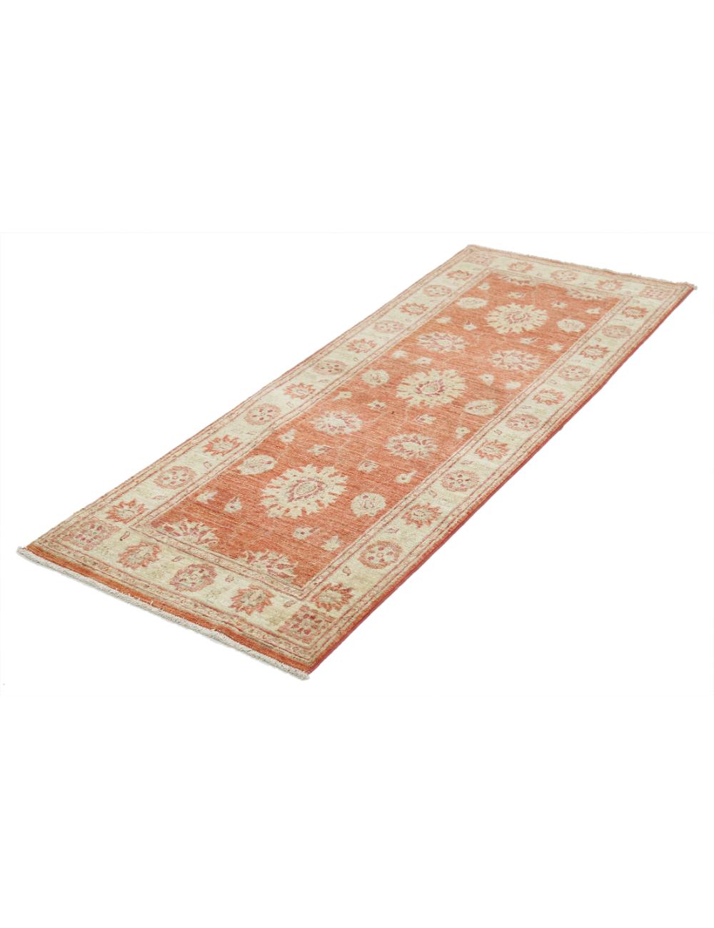 Ziegler 2' 4" X 6' 3" Hand-Knotted Wool Rug 2' 4" X 6' 3" (71 X 191) / Red / Ivory