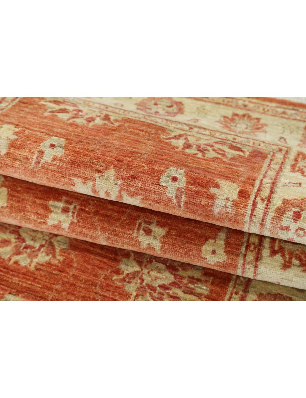 Ziegler 2' 4" X 6' 3" Hand-Knotted Wool Rug 2' 4" X 6' 3" (71 X 191) / Red / Ivory