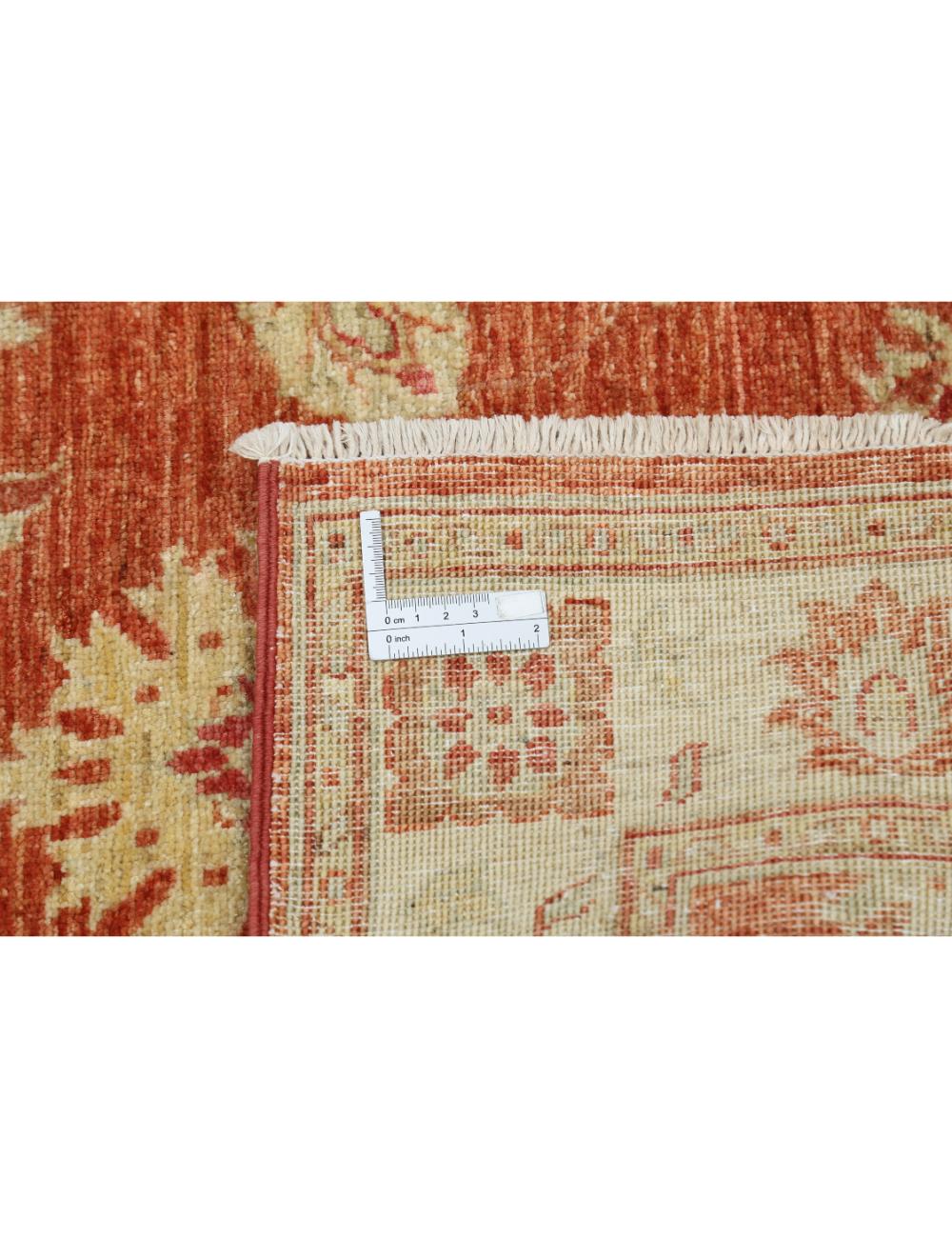 Ziegler 2' 4" X 6' 3" Hand-Knotted Wool Rug 2' 4" X 6' 3" (71 X 191) / Red / Ivory