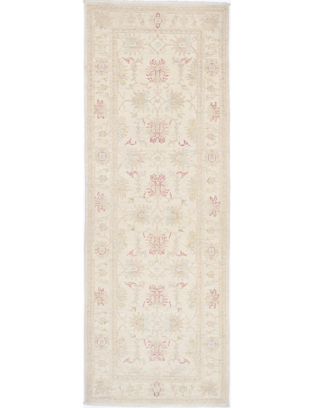Ziegler 2' 8" X 7' 8" Hand-Knotted Wool Rug 2' 8" X 7' 8" (81 X 234) / Ivory / Beige