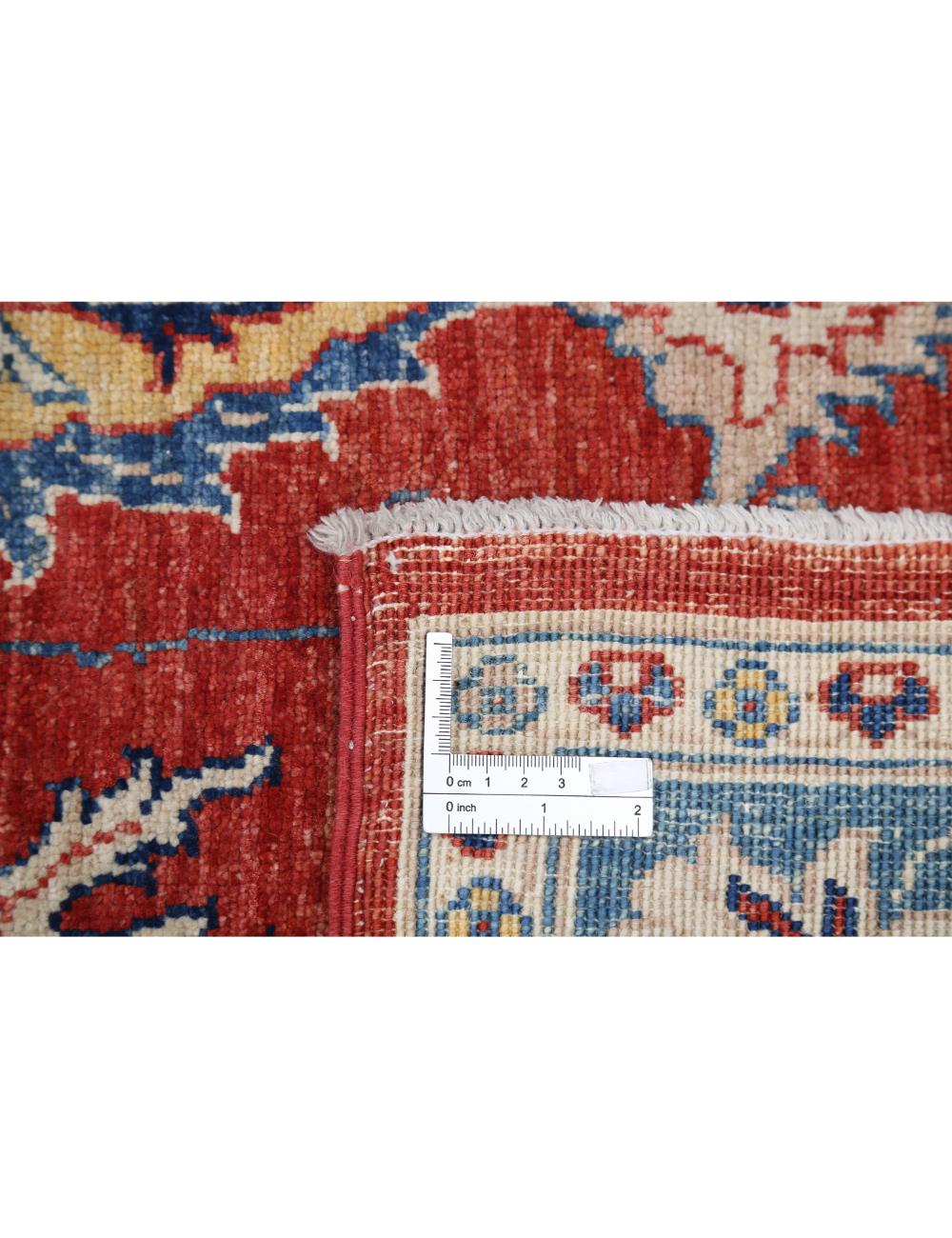 Ziegler 3' 4" X 5' 0" Hand-Knotted Wool Rug 3' 4" X 5' 0" (102 X 152) / Red / Blue