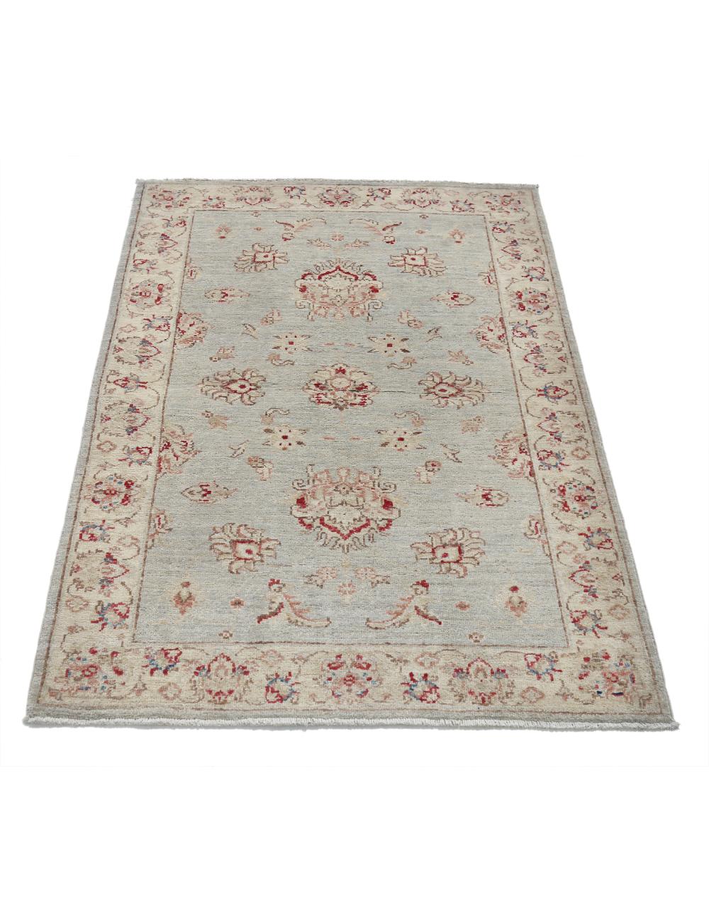 Ziegler 3' 0" X 4' 2" Hand-Knotted Wool Rug 3' 0" X 4' 2" (91 X 127) / Blue / Ivory