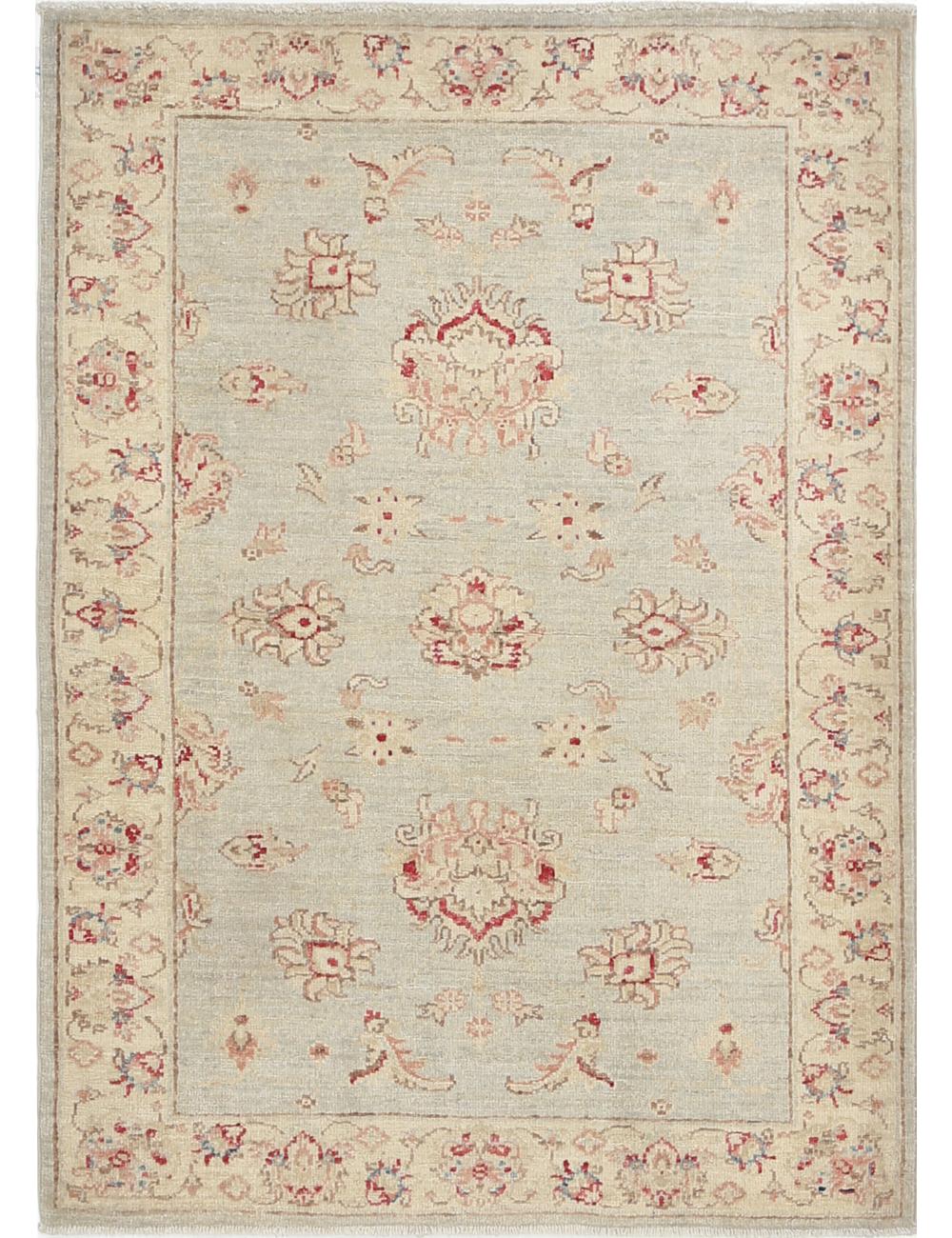 Ziegler 3' 0" X 4' 2" Hand-Knotted Wool Rug 3' 0" X 4' 2" (91 X 127) / Blue / Ivory