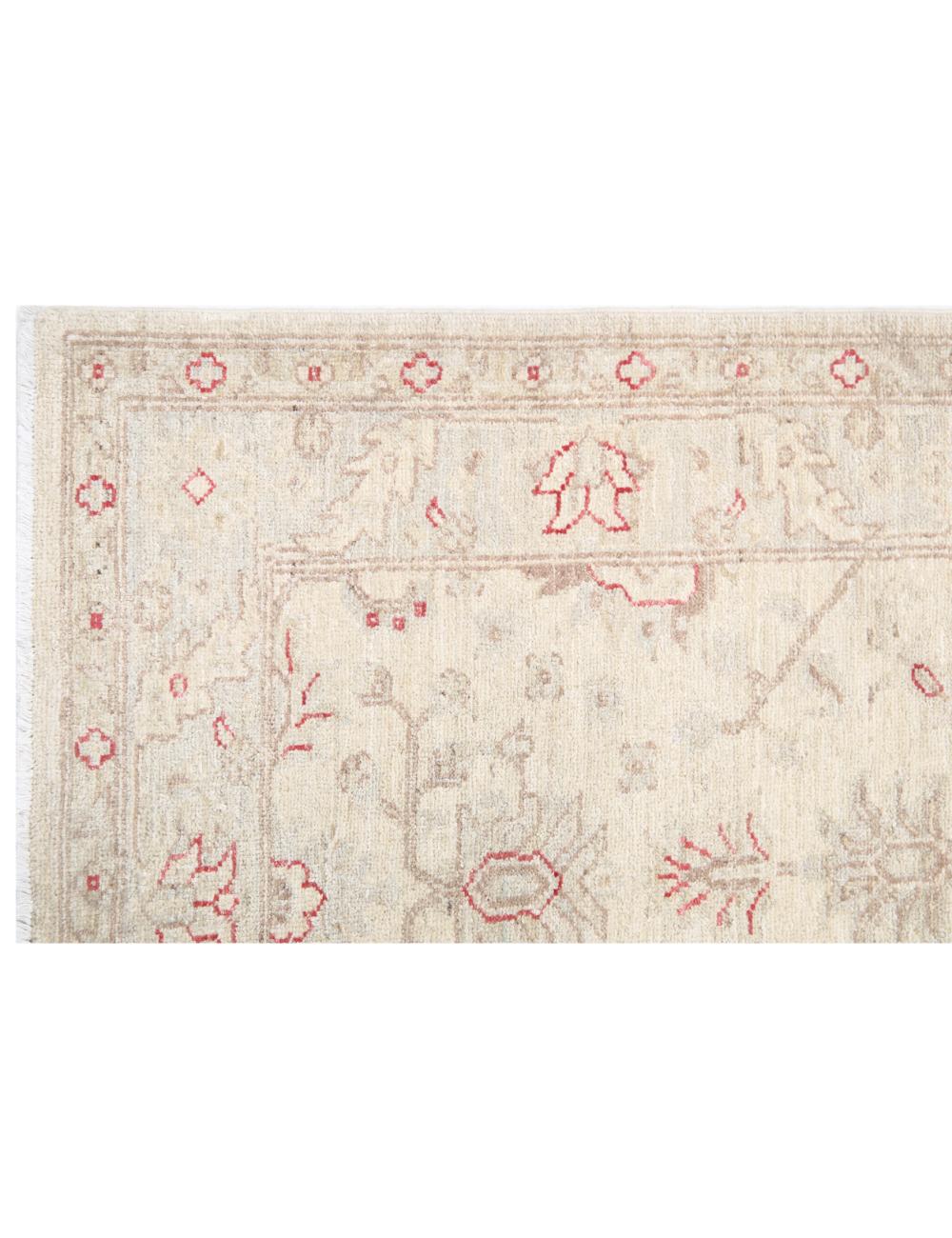 Ziegler 2' 7" X 9' 7" Hand-Knotted Wool Rug 2' 7" X 9' 7" (79 X 292) / Ivory / Blue