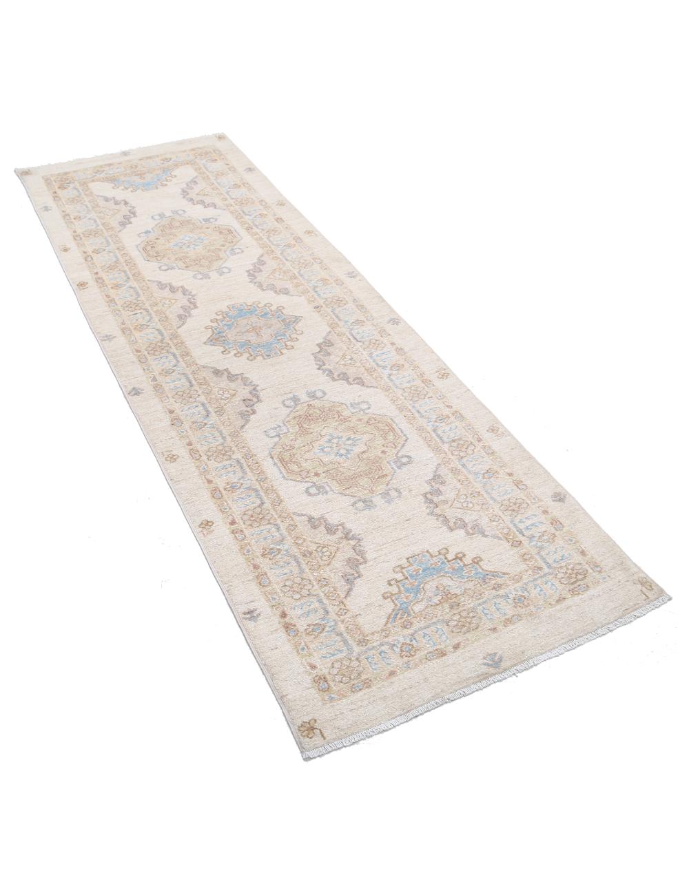 Ziegler 2' 7" X 7' 9" Hand-Knotted Wool Rug 2' 7" X 7' 9" (79 X 236) / Ivory / Beige