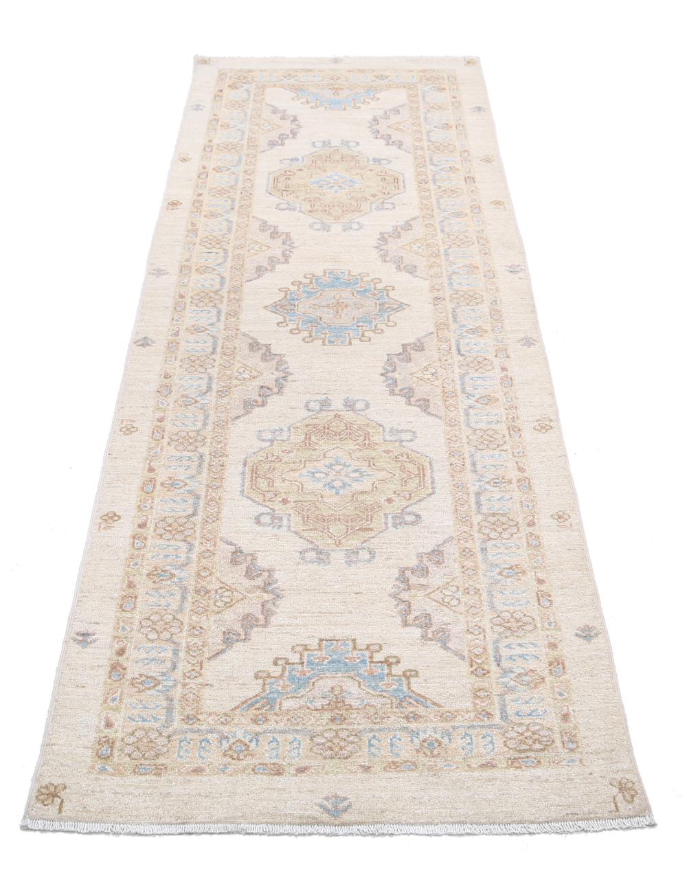 Ziegler 2' 7" X 7' 9" Hand-Knotted Wool Rug 2' 7" X 7' 9" (79 X 236) / Ivory / Beige