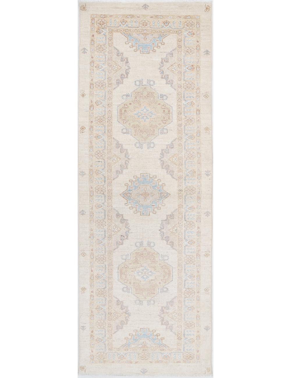 Ziegler 2' 7" X 7' 9" Hand-Knotted Wool Rug 2' 7" X 7' 9" (79 X 236) / Ivory / Beige