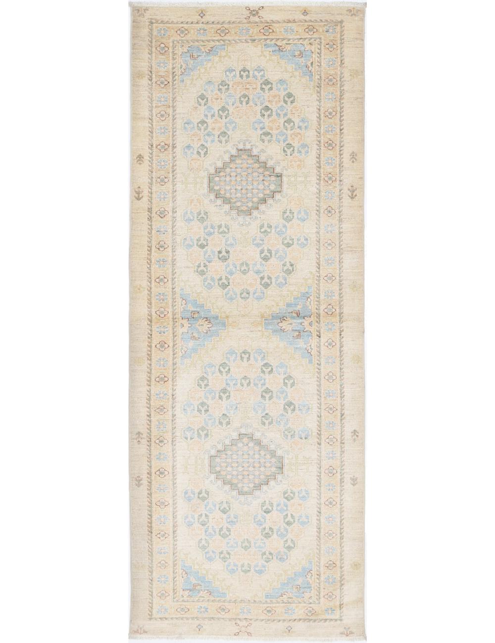 Ziegler 2' 9" X 8' 0" Hand-Knotted Wool Rug 2' 9" X 8' 0" (84 X 244) / Ivory / Beige