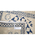 Ziegler 2' 6" X 9' 11" Hand-Knotted Wool Rug 2' 6" X 9' 11" (76 X 302) / Ivory / Blue