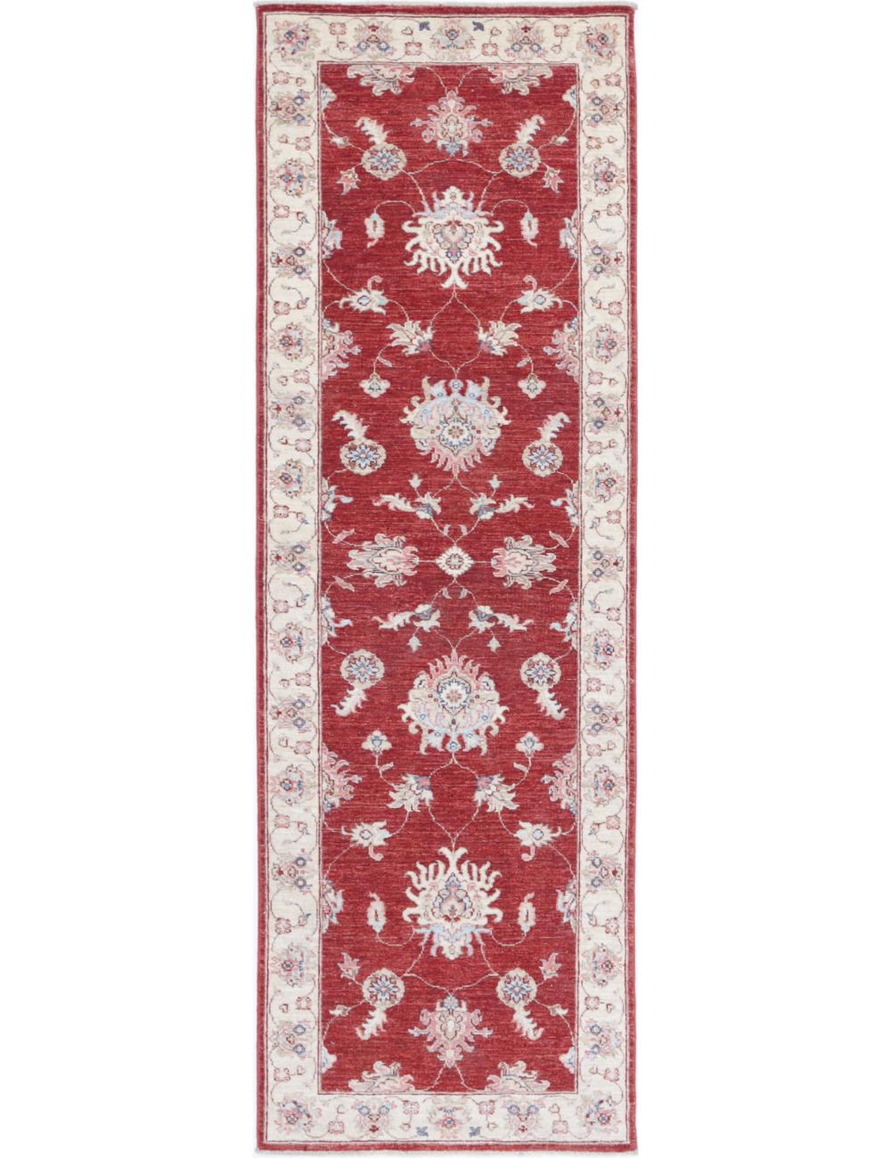 Ziegler 2' 7" X 8' 5" Hand-Knotted Wool Rug 2' 7" X 8' 5" (79 X 257) / Red / Ivory