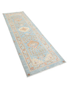 Ziegler 2' 8" X 8' 2" Hand-Knotted Wool Rug 2' 8" X 8' 2" (81 X 249) / Blue / Ivory