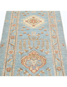 Ziegler 2' 8" X 8' 2" Hand-Knotted Wool Rug 2' 8" X 8' 2" (81 X 249) / Blue / Ivory