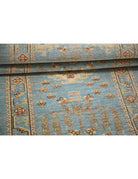 Ziegler 2' 8" X 8' 2" Hand-Knotted Wool Rug 2' 8" X 8' 2" (81 X 249) / Blue / Ivory