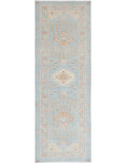 Ziegler 2' 8" X 8' 2" Hand-Knotted Wool Rug 2' 8" X 8' 2" (81 X 249) / Blue / Ivory