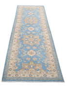 Ziegler 2' 9" X 8' 0" Hand-Knotted Wool Rug 2' 9" X 8' 0" (84 X 244) / Blue / Ivory